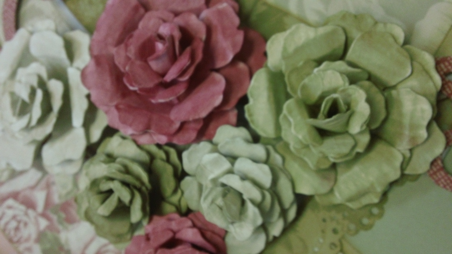Closeup of Roses Used on Michelle Smiths Layout