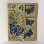 Butterfly Card using Diemond Dies Monarch Butterfly Die Sets and Fern Leaf Die