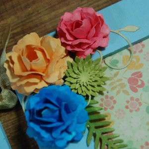 Flowers Created With Diemond Dies Realistic Roses Die Set