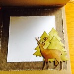 Card Made With Diemond Dies Deer Trio Die Created by Karen Stowell