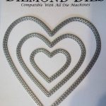Diemond Dies Inside and Out Stitched Hearts Die Set